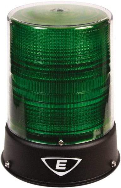 Edwards Signaling - 24 VAC/VDC, 4X NEMA Rated, LED, Green, Flashing, Steady Light - 65 Flashes per min, 3/4 Inch Pipe, 8-1/4 Inch Diameter, 7-3/4 Inch High, IP66 Ingress Rating, Pipe Mount - Caliber Tooling