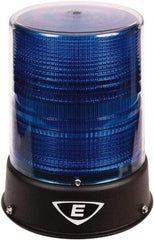 Edwards Signaling - 24 VAC/VDC, 4X NEMA Rated, LED, Blue, Flashing, Steady Light - 65 Flashes per min, 3/4 Inch Pipe, 6-1/2 Inch Diameter, 8 Inch High, IP66 Ingress Rating, Pipe Mount - Caliber Tooling