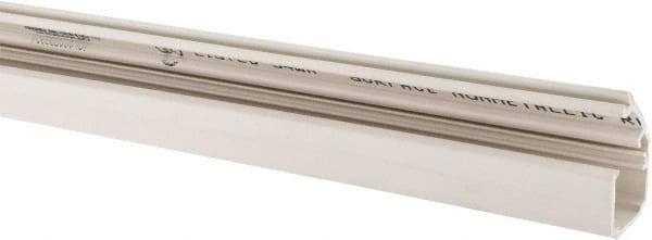 Hubbell Wiring Device-Kellems - 1-1/2m Long x 0.77 Inch Deep x 0.84 Inch Wide, PVC Raceway - Snap On, 1 Channel, White - Caliber Tooling