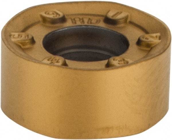 Kennametal - RNGJ1204M0 HD Grade KC725M Carbide Milling Insert - TiN/TiCN/TiN Finish, 0.187" Thick, 12mm Inscribed Circle - Caliber Tooling