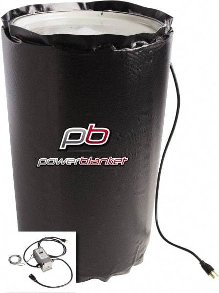 Powerblanket - 14" Wide, 15 Gallon Wrap-Around Drum Heater - 120 Volt, 3.33 Amps, 0°F to 145°F Thermostat Rating - Caliber Tooling