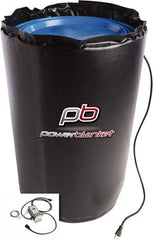 Powerblanket - 12" Wide, 30 Gallon Wrap-Around Drum Heater - 120 Volt, 6 Amps, 0°F to 145°F Thermostat Rating - Caliber Tooling