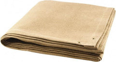 Steiner - 8' High x 6' Wide x 0.08" Thick Coated Fiberglass Welding Blanket - Tan, Grommet - Caliber Tooling