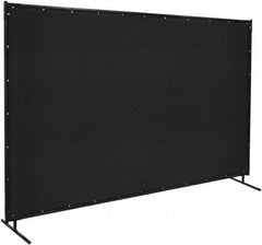 Steiner - 6' Wide x 10' High, Vinyl Laminated Polyester Portable Welding Screen - Black - Caliber Tooling