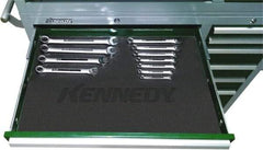 Kennedy - Tool Box PVC Coated Polyester Drawer Liner - 6-7/8" Wide x 10-5/8" Deep x 1/16" High, For Kennedy Models 266, 360 - Caliber Tooling