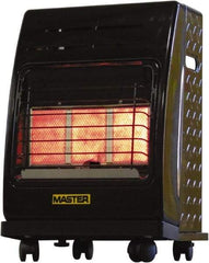 Master - 6,600 to 18,000 BTU, Portable Propane Heater - 20 Lb Fuel Capacity, 15.4" Long x 19.3" Wide x 23-5/8" High - Caliber Tooling
