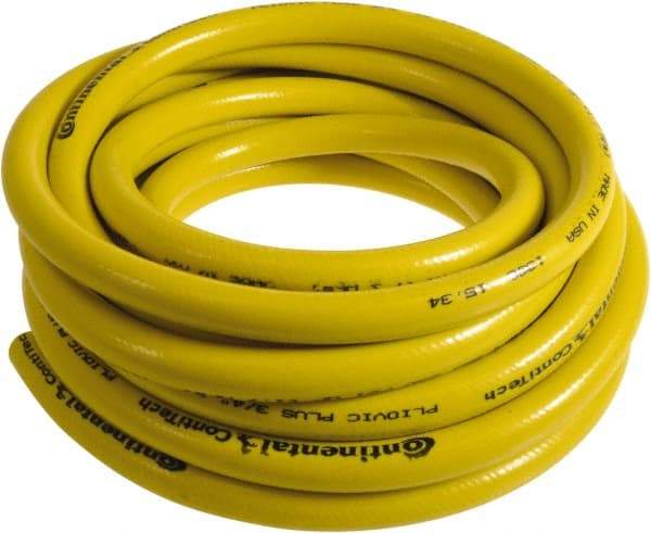 Continental ContiTech - 1" ID x 1.38" OD 25' Long Multipurpose Air Hose - 250 Working psi, -10 to 158°F, Yellow - Caliber Tooling