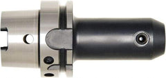 Bilz - HSK63A 1/4" Shank Diam Taper Shank 1/4" Hole End Mill Holder/Adapter - 0.779" Nose Diam, 3.94" Projection, Through-Spindle, Through-Bore & DIN Flange Coolant - Exact Industrial Supply