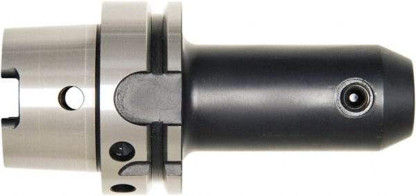 Bilz - HSK63A 5/8" Shank Diam Taper Shank 5/8" Hole End Mill Holder/Adapter - 1-1/2" Nose Diam, 3.94" Projection, Through-Spindle, Through-Bore & DIN Flange Coolant - Exact Industrial Supply