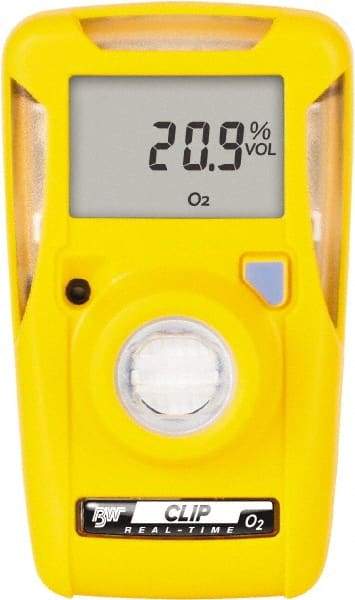 BW Technologies by Honeywell - Visual, Vibration & Audible Alarm, LCD Display, Single Gas Detector - Monitors Oxygen, -40 to 50°C Working Temp - Caliber Tooling