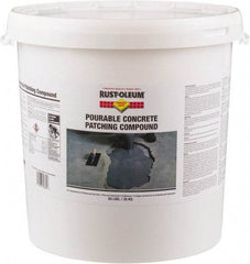 Rust-Oleum - 55 Lb Pail Concrete Patch - Gray, 46 Cu Ft/55 Lb Kit Coverage, Fiber Reinforced Portland Cement - Caliber Tooling