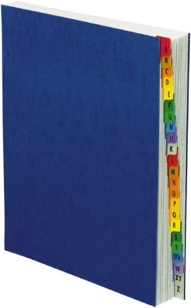 Pendaflex - 8-1/2 x 11", Letter Size, Blue, A-Z Indexed Expanding Files - Assorted Tab Cut Location - Caliber Tooling