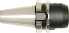 Bilz - BT40 5/16" Shank Diam Taper Shank 5/16" Hole End Mill Holder/Adapter - 1" Nose Diam, 2.55" Projection, M16 Drawbar, Through-Spindle, Through-Bore & DIN Flange Coolant - Exact Industrial Supply