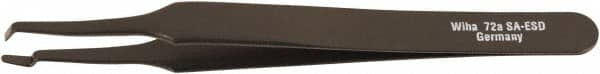 Wiha - 4-23/32" OAL SS-SA ESD Safe Tweezers - Wafer Tip - Caliber Tooling