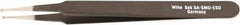 Wiha - 4-23/32" OAL SS-SA ESD Safe Tweezers - Micro Tip Straight & Slotted - Caliber Tooling
