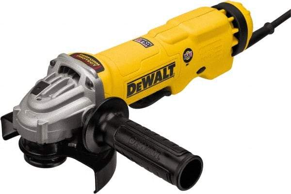 DeWALT - 4-1/2 & 5" Wheel Diam, 11,000 RPM, Corded Angle & Disc Grinder - 5/8-11 Spindle - Caliber Tooling