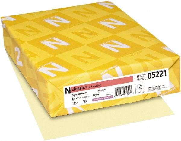 Neenah Paper - 8-1/2" x 11" Baronial Ivory Copy Paper - Use with Laser Printers, Copiers, Inkjet Printers - Caliber Tooling