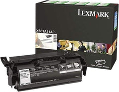 Lexmark - Black Toner Cartridge - Use with Lexmark X651de, X652de, X654de, X656de, X656dte, X658de, X658dfe, X658dme, X658dte, X658dtfe, X658dtme - Caliber Tooling