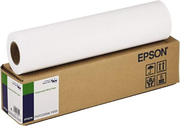 Epson - White Paper-Photo Print Roll - Use with Inkjet Printers - Caliber Tooling