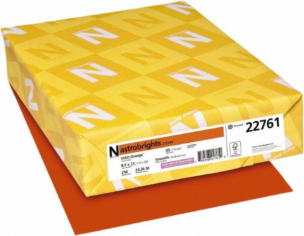 Neenah Paper - 8-1/2" x 11" Orbit Orange Colored Copy Paper - Use with Laser Printers, Copiers, Inkjet Printers - Caliber Tooling