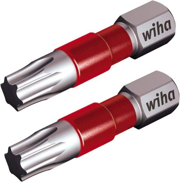 Wiha - T27 Torx Bit - 1/4" Hex Drive, 1-9/64" OAL - Caliber Tooling