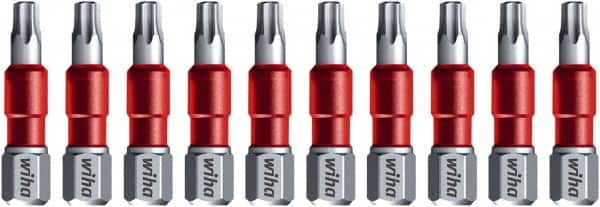 Wiha - T20 Torx Bit - 1/4" Hex Drive, 1-9/64" OAL - Caliber Tooling