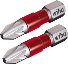 Wiha - PZ.2 Posidriv Screwdriver Bit - 1/4" Hex Drive, 1-9/64" OAL - Caliber Tooling