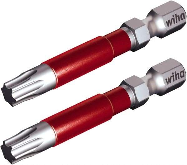 Wiha - T10 Torx Bit - 1/4" Hex Drive, 1-59/64" OAL - Caliber Tooling