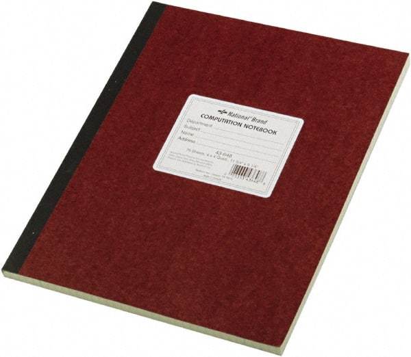 National Brand - 75 Sheet, 9-1/4 x 11-3/4", Quadrille Computation Book - Brown - Caliber Tooling