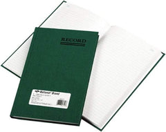 National Brand - 200 Sheet, 6-1/4 x 9-5/8", Record Rule Accounting Book - Green - Caliber Tooling