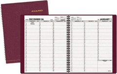 AT-A-GLANCE - 52 Sheet, 8-1/4 x 10-7/8", Appointment Book - Winestone - Caliber Tooling