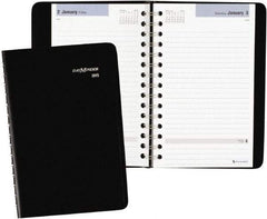 AT-A-GLANCE - 312 Sheet, 4-7/8 x 8", Appointment Book - Black - Caliber Tooling