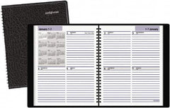 AT-A-GLANCE - 52 Sheet, 6-7/8 x 8-3/4", Appointment Book - Black - Caliber Tooling