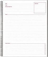 Mead - 80 Sheet, 8-1/4 x 11", Guided Business Notebook - Black - Caliber Tooling