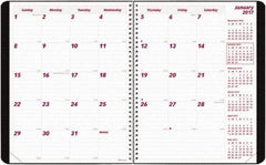 Brownline - 12 Sheet, 8-1/2 x 11", Monthly Planner - Black - Caliber Tooling