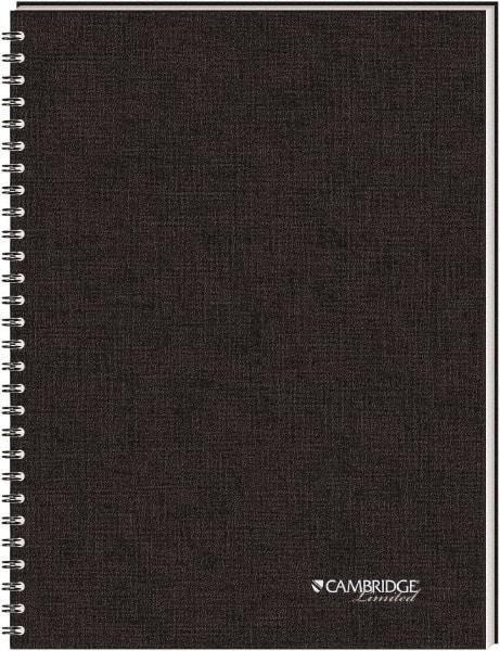 Cambridge - 80 Sheet, 5 x 8", Legal (Style) Meeting Notebook - Black - Caliber Tooling