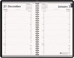 House of Doolittle - 312 Sheet, 5 x 8", Appointment Book - Black - Caliber Tooling