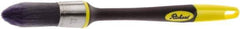 Richard - 1" Oval Polyester Trim Brush - 2-1/4" Bristle Length, 7-3/8" Rubber Sash Handle - Caliber Tooling