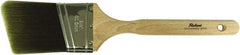 Richard - 2-1/2" Angled Polyester Angular Brush - 3" Bristle Length, 7-1/4" Wood Sash Handle - Caliber Tooling