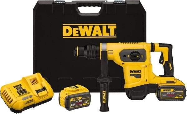 DeWALT - 60 Volt 1" SDS Max Chuck Cordless Hammer Drill - 0 to 3,150 BPM, 0 to 550 RPM, Reversible - Caliber Tooling