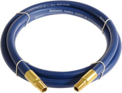 Continental ContiTech - 1/2" ID x 0.78" OD 3' Long Multipurpose Air Hose - MNPT x MNPT Ends, 300 Working psi, -10 to 158°F, 1/2" Fitting, Blue - Caliber Tooling