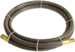 Continental ContiTech - 3/8" ID x 0.6" OD 10' Long Multipurpose Air Hose - MNPT x FNPT Ends, 300 Working psi, -10 to 158°F, 1/4" Fitting, Gray - Caliber Tooling