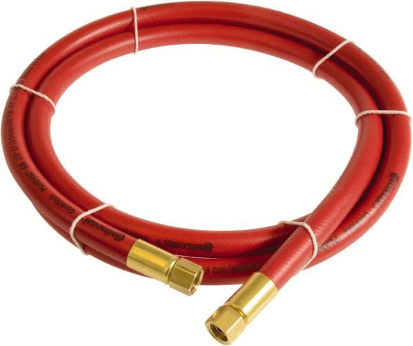 Continental ContiTech - 1/2" ID x 0.78" OD 10' Long Multipurpose Air Hose - FNPT x FNPT Ends, 300 Working psi, -10 to 158°F, 1/2" Fitting, Red - Caliber Tooling