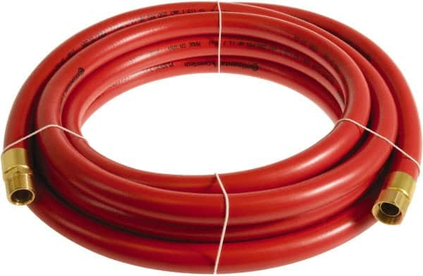 Continental ContiTech - 3/4" ID x 1.11" OD 25' Long Multipurpose Air Hose - MNPT x FNPT Ends, 250 Working psi, -10 to 158°F, 3/4" Fitting, Red - Caliber Tooling