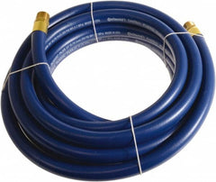 Continental ContiTech - 1" ID x 1.38" OD 100' Long Multipurpose Air Hose - MNPT x MNPT Ends, 250 Working psi, -10 to 158°F, 1" Fitting, Blue - Caliber Tooling