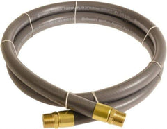 Continental ContiTech - 3/4" ID x 1.11" OD 3' Long Multipurpose Air Hose - MNPT x MNPT Ends, 250 Working psi, -10 to 158°F, 3/4" Fitting, Gray - Caliber Tooling