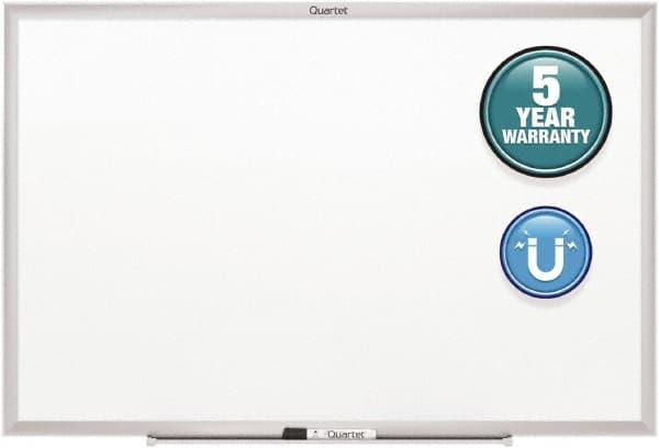 Quartet - 36" High x 48" Wide Magnetic Dry Erase Board - Steel, Includes Dry-Erase Marker & Mounting Kit - Caliber Tooling