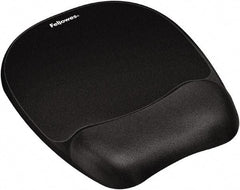 FELLOWES - Black Mouse Pad/Wrist Rest - Use with Computer, Laptop - Caliber Tooling