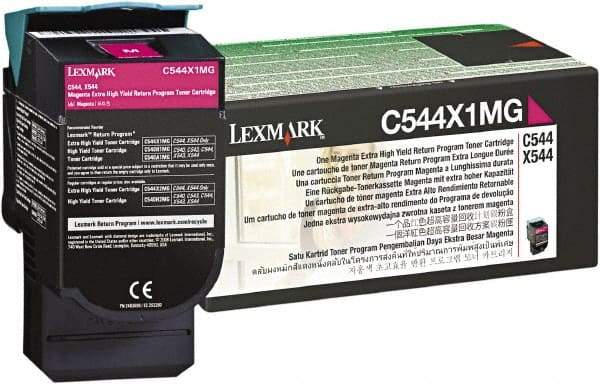 Lexmark - Magenta Toner Cartridge - Use with Lexmark C544dn, C544dtn, C544dw, C544n, X544dn, X544dtn, X544dw, X544n - Caliber Tooling