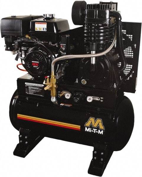 MI-T-M - Stationary Gas Air Compressors Horsepower: 13 Cubic Feet per Minute: 29.00 - Caliber Tooling